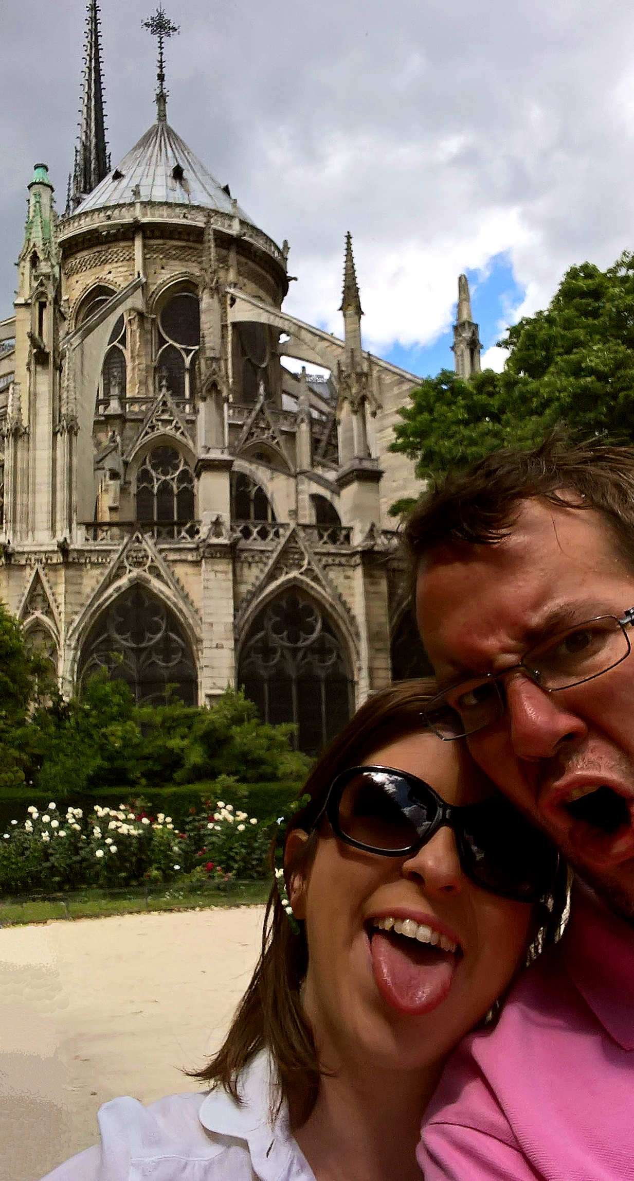 Notre Dame de Paris, date night, gargoyls, title, making faces